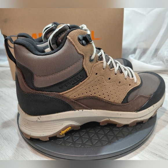 NEW Merrell Men's Speed Solo Mid Brown Black White Hiking Shoes SIZE MENS 10 - Picture 2 of 15